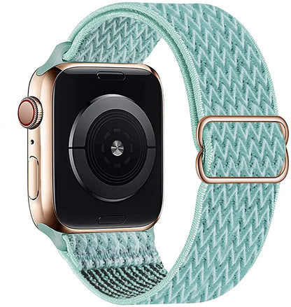 Nylon Loop Strap For Apple Watch 49mm 45mm 41mm 44mm 42mm 46mm Adjustable Elastic Belt iWatch Ultra 3/2 11 10 9 8 7 6 5 SE3 Band