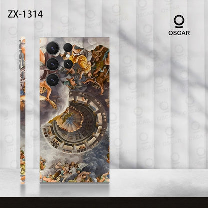 Colorful Decal Skin for Samsung Galaxy S24 S23 S22 Ultra Plus S25 Note20 Back Screen Protector Cover Wrap Stones Sticker