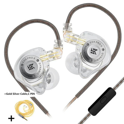 KZ EDX PRO X Dynamic Drive Earphone HIFI Bass Music Earbud Sport Noise Cancelling Headset KZ EDXPROX ZSTX ZSN PRO ZAS EDA ZVX