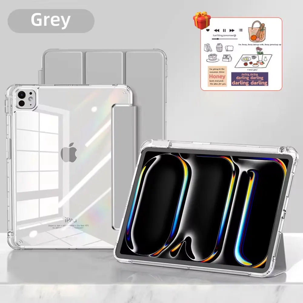 For ipad a16 case 11th 10th Gen Case For iPad Pro Air 13 11 M3 M2 M4  12.9 " 9 8 7 6 5 4 Mini 7 6 Smart case with pen Holder