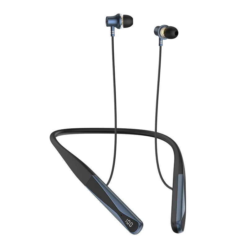 EARDECO Wireless Vibration Headphones Bass Stereo 6.0 Bluetooth Headphone Sport Neckband Bluetooth Earphone with Mic Voice Assis