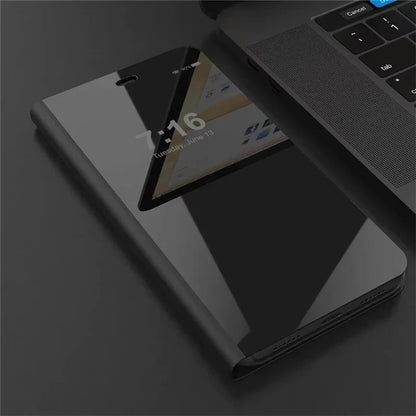 Mirror Flip Case For Samsung Galaxy S25 S24 S23 Ultra S22 S20 Plus Cases For Samsung S23 S24 S21 FE Note 20 Ultra 10 Plus Cover