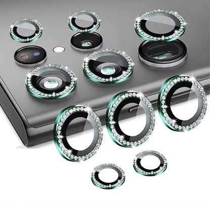 Metal Diamond Ring Lens Camera Protector For Samsung Galaxy S22 S23 S24 Ultra For Galaxy S23 S23 Plus Glass Lens Cap