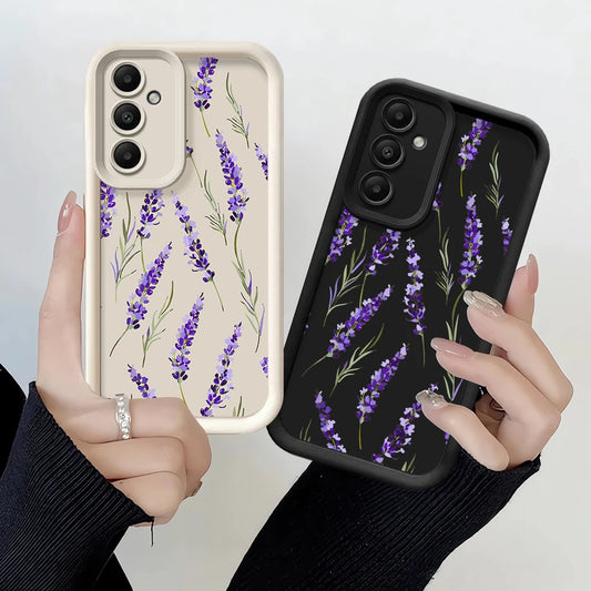 Little tulip Phone Case for Samsung Galaxy A25 A35 A15 A51 A55 A51 A71 A72 A73 A52 A52s A53 A54 4G 5G Soft Copa