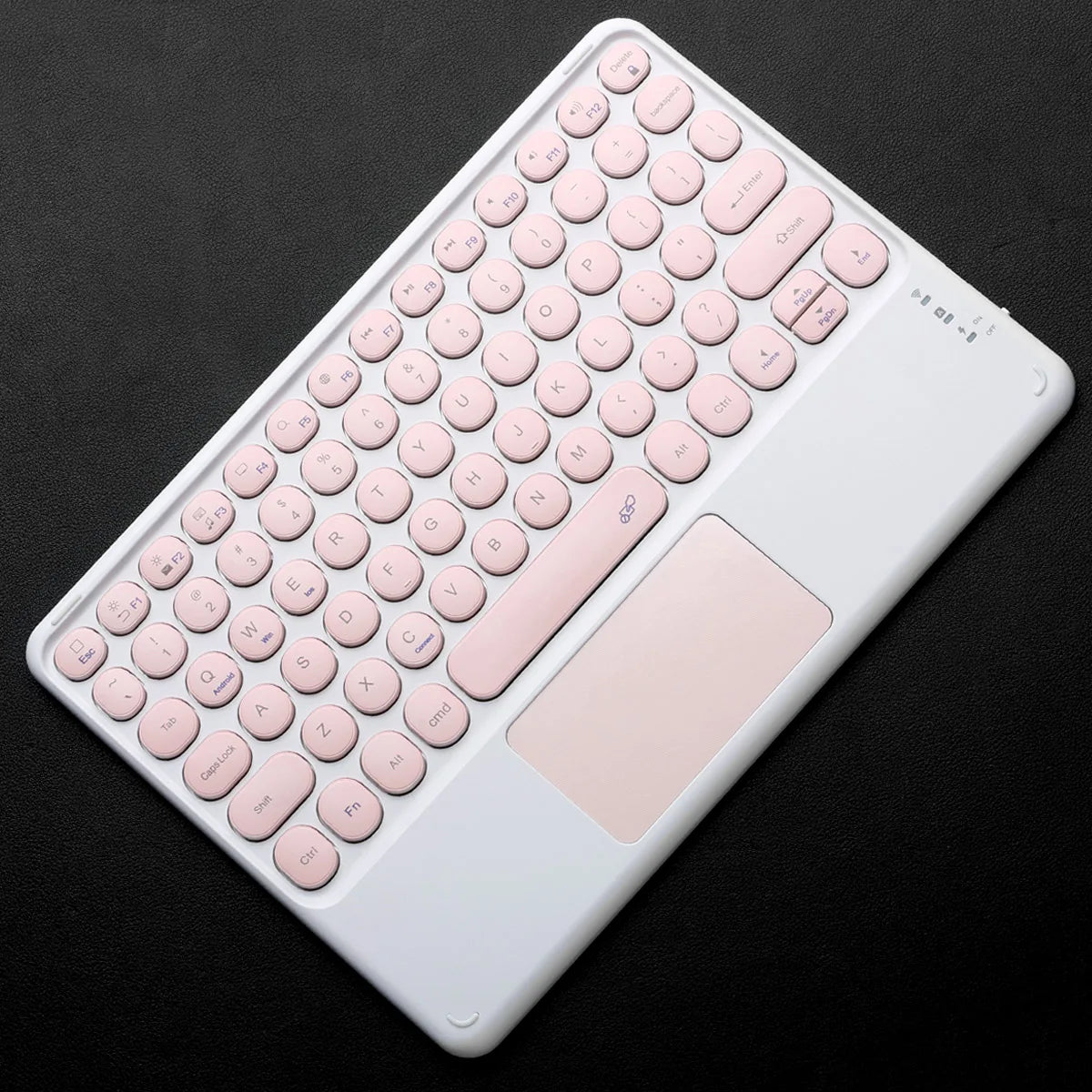Wireless Keyboard with Touchpad,Ultra-Slim Portable Bluetooth Rechargeable Keyboard,Wireless Keyboard for iOS Android Windows