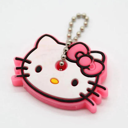 Cartoon Silicone Protective Key Cover Sleeve Key Control Dust Cover Holder Case Cute Animation Figures Keychain Keyring Pendant
