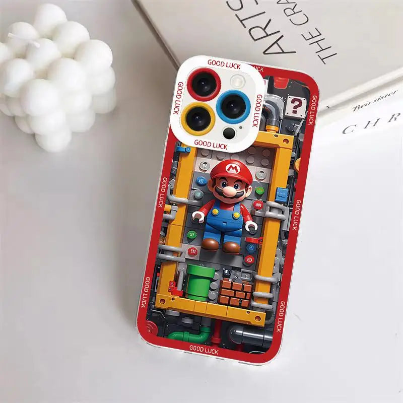 Super Mario Bros Case For OPPO Reno 7 4G 12 11 10 Pro Plus 11F 12F 5 6 Lite A78 A79 A98 A38 A18 A58 A60 A57 A77 A16 A17 A3 Pro