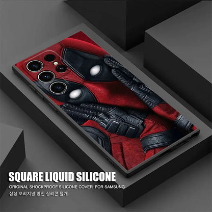Marvel Spiderman Venom Deadpool Phone Case For Samsung Galaxy S24FE Cases S25 S23 S21 Ultra S24 FE S22 Plus A35 A54 A55 5G Cover