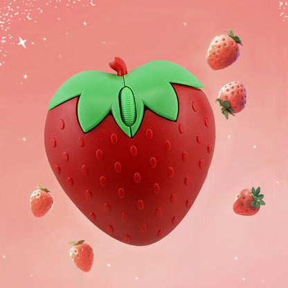 Pink Strawberry Small Optical Mouse Cute Creative Cartoon PC Computer Office Mice Girls Gift Mause for Office Laptop Desktop