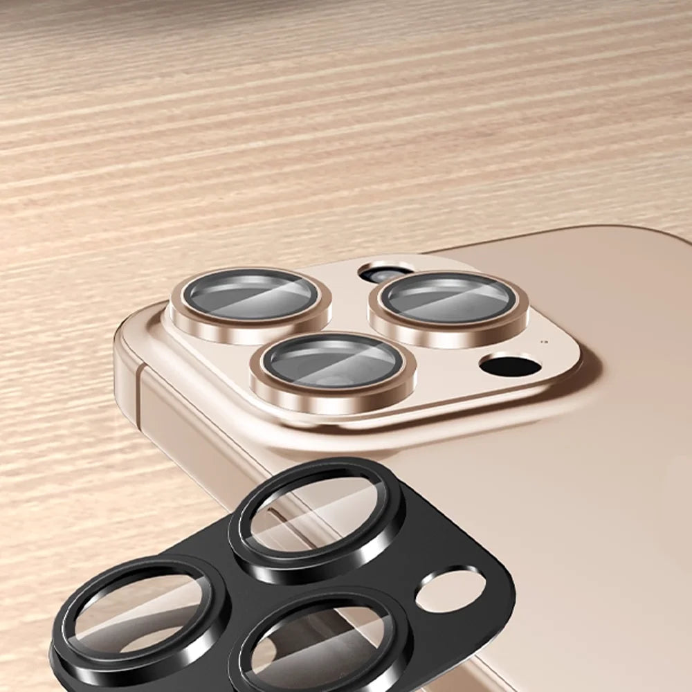 Armor Camera Lens Protector Film For iPhone 11 12 13 14 15 Pro Max 15Plus  Metal Case Ring Back Lens Tempered Glass Lens Film