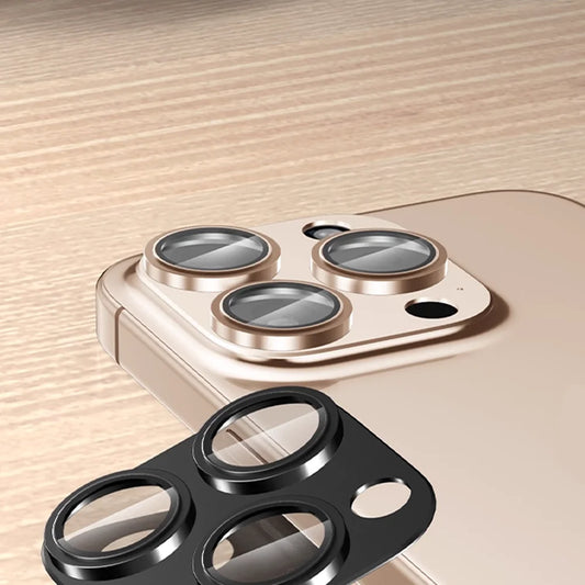 Armor Camera Lens Protector Film For iPhone 11 12 13 14 15 Pro Max 15Plus  Metal Case Ring Back Lens Tempered Glass Lens Film