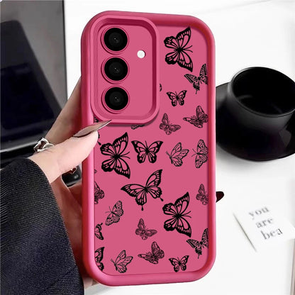 Shockproof Butterfly Case For Samsung Galaxy S23 S24 Ultra A55 A54 5G A56 S25 A53 A52 A14 A34 A15 A35 S20 FE S21 S22 Ultra Capa