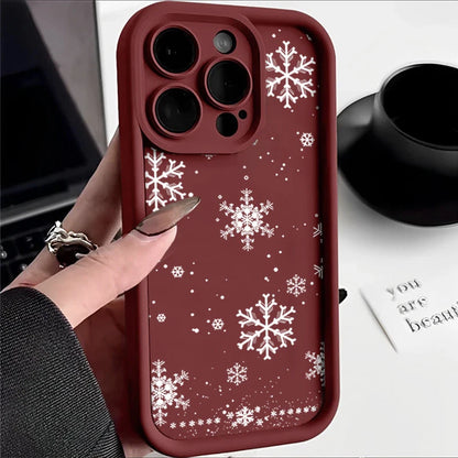 For Samsung Galaxy S25 Ultra S24 S23 FE S22 S21 S20 Plus Note 20 Ultra Shockproof Silicone New Year Christmas Tree Phone Case