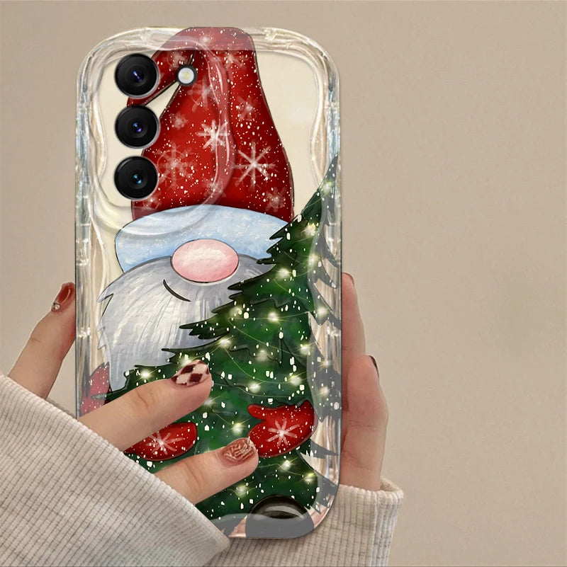 Santa Claus Case for Samsung Galaxy S25 S24 S23 S22 S21 Ultra Plus S20 FE A73 A72 A71 A56 A55 A54 5G A52 A52S A51 4G Back Cover