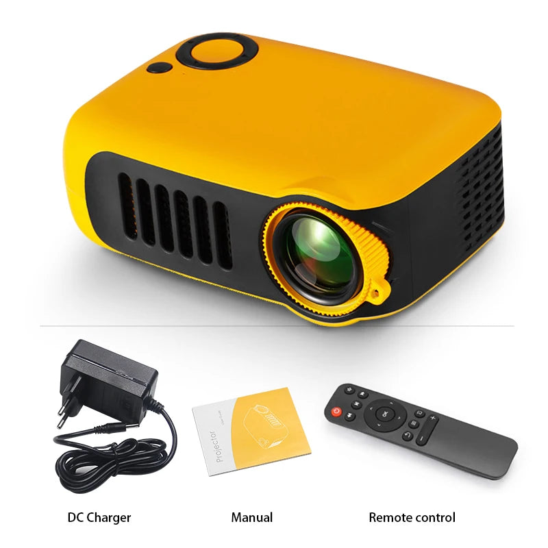 AUN A2000 Portable Projector LED Home Theater Projector Mini Cinema Smart TV Beamer Support 1080P Full HD Movie Play