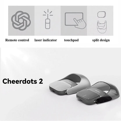 Cheerdots 2 Detachable Air Mouse Wireless Touchpad All-in-one Pocket Recording  Mouse Customized Gaming Mouse