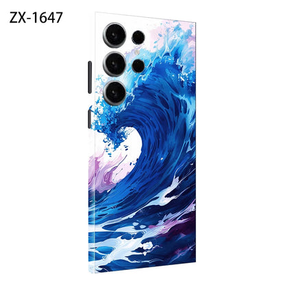 Colorful Decal Skin for Samsung Galaxy S24 S23 S25 Ultra Plus S24Ultra Back Screen Protector Cover Wrap Stones Sticker