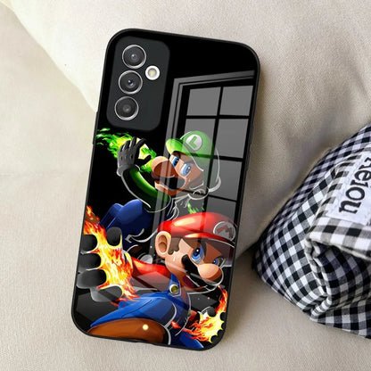 Hot Games M-Marioes Phone Case for Samsung S24 Ultra S23 S22 S20 Fe S21 Plus Galaxy A54 A34 A24 A53 Note 20 Glass Cover