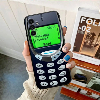 Case For Samsung Galaxy A52 A53 A12 A13 A54 A32 A51 A71 A23 A33 A21s 5G A22 A50 Soft Phone Retro Camera Games