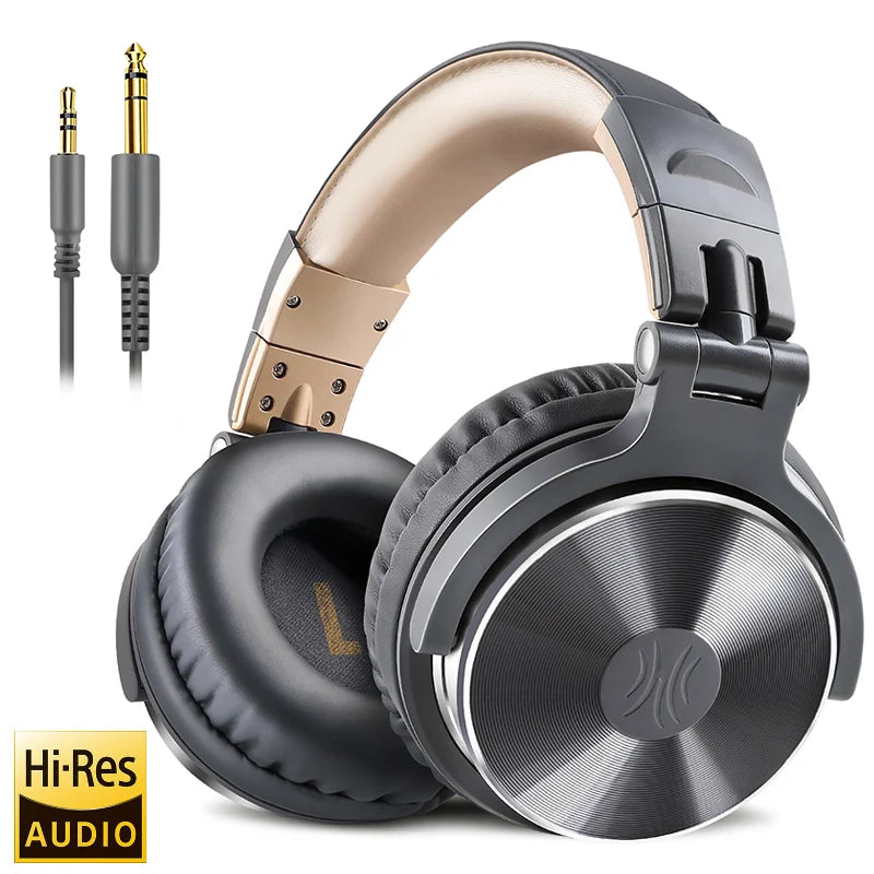 Oneodio Pro 10 Wired Headphones Hi-Res Audio Wired Headset Stereo Professional DJ Headphone with Mic Over Ear  Studio Headphone