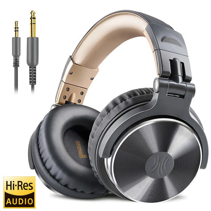 Oneodio Pro 10 Wired Headphones Hi-Res Audio Wired Headset Stereo Professional DJ Headphone with Mic Over Ear  Studio Headphone