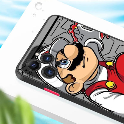 M-Marios Popular Cartoon Art Frosted Translucent For Apple iPhone 16 15 14 13 12 11 XS XR X Pro Max Plus Mini TPU Phone Case