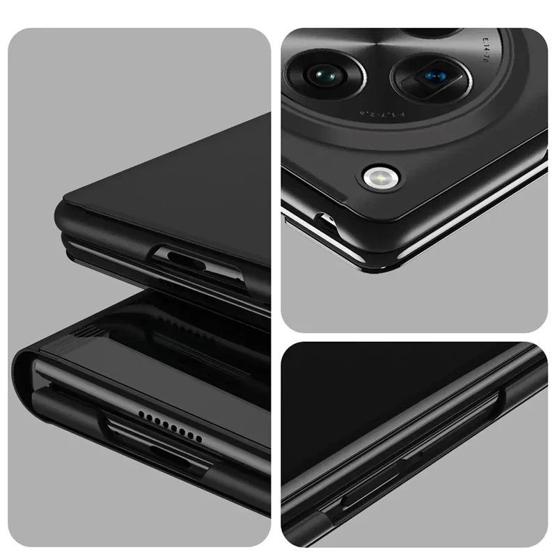 Mirror Flip Case For Samsung Galaxy S25 S24 S23 Ultra S22 S20 Plus Cases For Samsung S23 S24 S21 FE Note 20 Ultra 10 Plus Cover