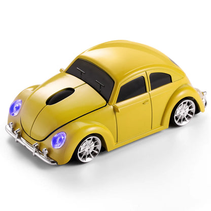 Cool Wireless Mini Classic Car-Shape Roller Mouse 2.4G Optical Ergonomic Computer Mice Game PC Laptop Universal Creative Gifts