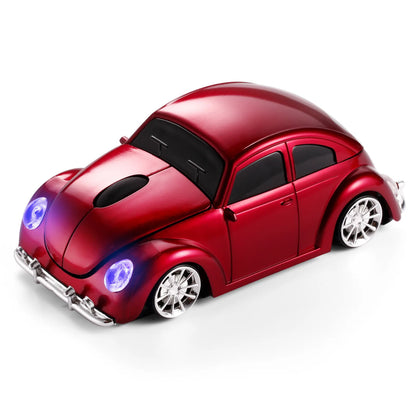 Cool Wireless Mini Classic Car-Shape Roller Mouse 2.4G Optical Ergonomic Computer Mice Game PC Laptop Universal Creative Gifts