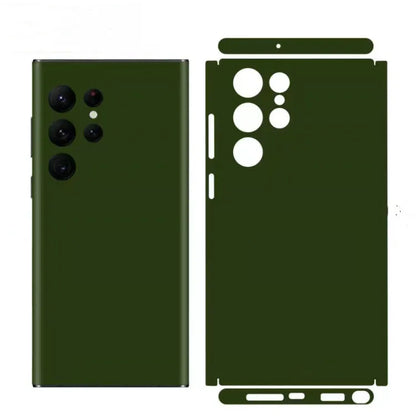 Plain Macaroon Color Decal Skin for Samsung S24 S23 S22 Ultra S255G Back Screen Protector Film Cover Wrap Modify Sticker