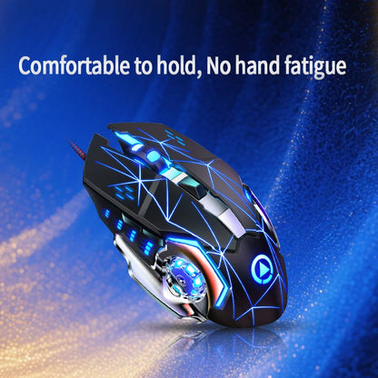 USB Wired Gaming Mouse 6 Button Backlit Ergonomic Mice DPI  Adjustable Optical Mice for PC Gamer Computer Desktop