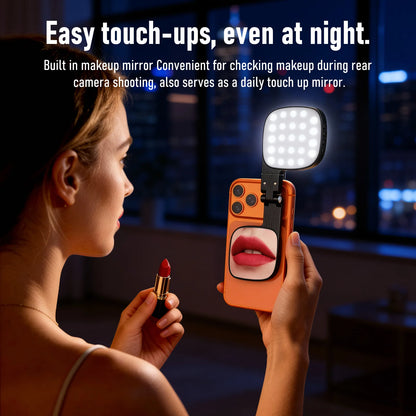 Magnetic Selfie Light with 1000mAh Battery For IPhone 18 17 16 15 14 13 12 , 48 LEDs, 10 Brightness Levels, 3 Color Temperatures