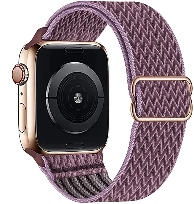 Nylon Loop Strap For Apple Watch 49mm 45mm 41mm 44mm 42mm 46mm Adjustable Elastic Belt iWatch Ultra 3/2 11 10 9 8 7 6 5 SE3 Band