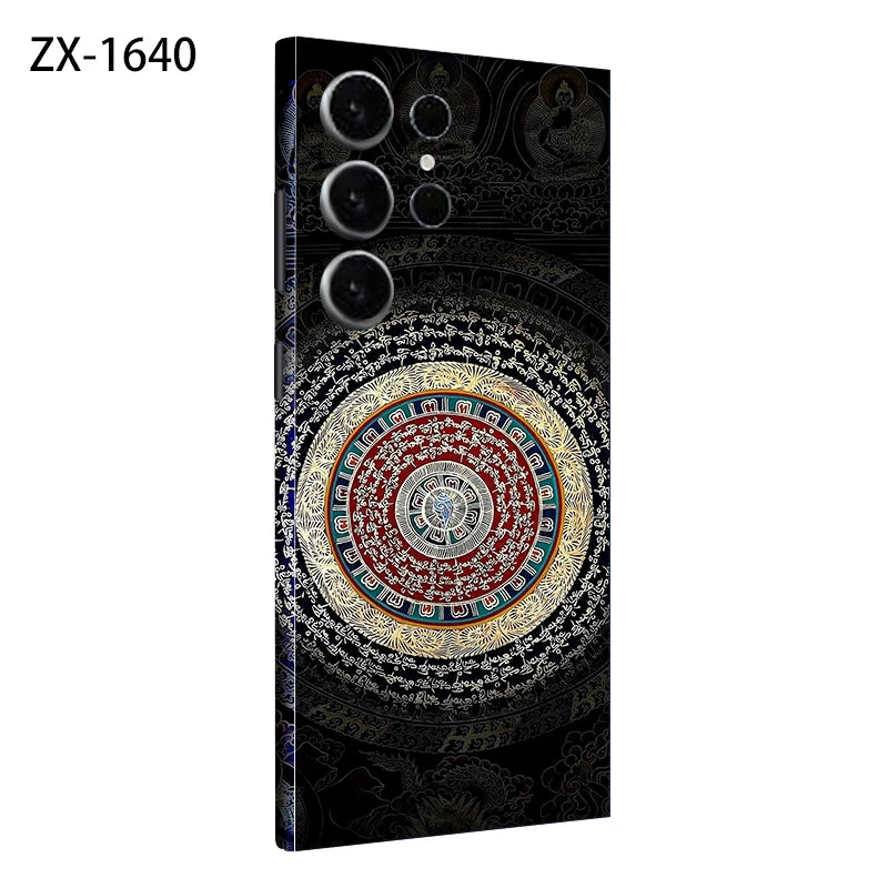 Colorful Decal Skin for Samsung Galaxy S24 S23 S25 Ultra Plus S24Ultra Back Screen Protector Cover Wrap Stones Sticker