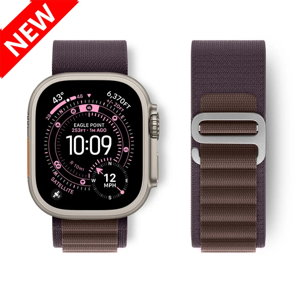 Alpine Loop Strap For Apple Watch Ultra 3 band 49mm Nylon bracelet iwatch series 11 10 42/46mm SE3 40/44mm 7 8 9 45mm 41mm Band