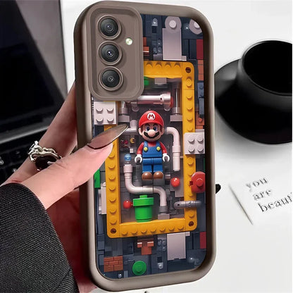 Super M-Marios Bros Case for Samsung Galaxy A53 A50 A50S A36 5G A35 A34 A33 A32 A30 A26 A24 A23 A22 A20 A16 A15 A14 A13 4G Cover