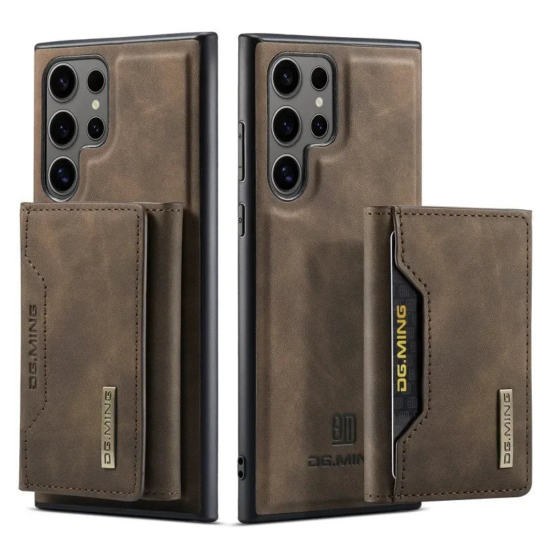 2 in 1 Detachable Wallet Card Holder Phone Case for Samsung Galaxy S25 Ultra S22 Plus S24 S23 FE A54 A16 A56 A55 A35 A36 Cover