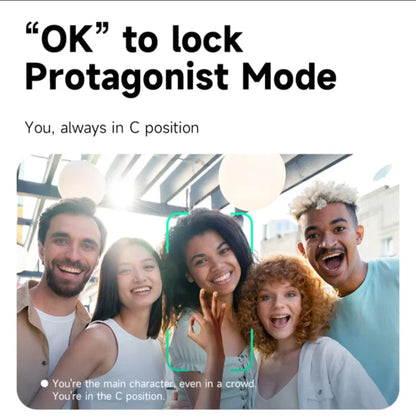 FGCLSY 5 in 1 Selfie Tripod Gimbal Stabilizer for Cell Phone 360°Auto-Rotation AI Tracking Shooting Quadrapod And Remote Control