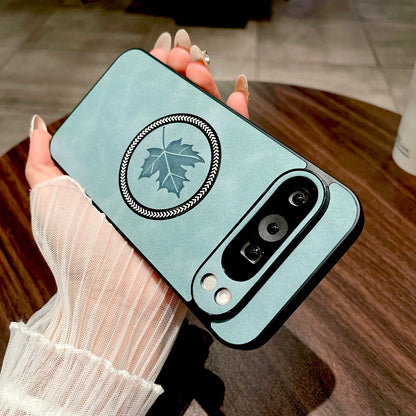 Luxury Faux Leather Case For Google Pixel 9 8 7 Pro XL A 9A 8A 7A Cover For Pixel 9 8 7 Pro XL 9A 8A 7A Magsafe Wireless Charge