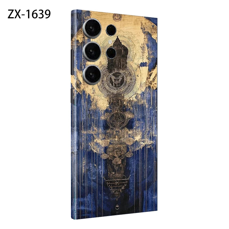 Colorful Decal Skin for Samsung Galaxy S24 S23 S25 Ultra Plus S24Ultra Back Screen Protector Cover Wrap Stones Sticker