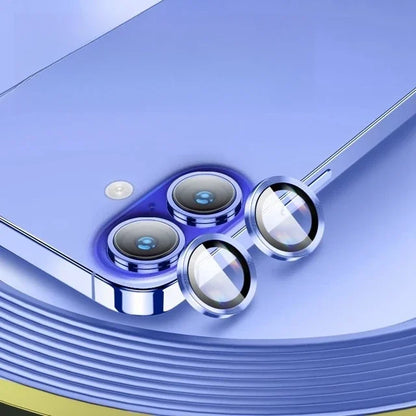 Aluminum Metal Ring Camera Protector For IPhone 16 Plus Rear Lens Tempered Glass Cover For IPhone 16+ 16Plus Lens Protective Cap