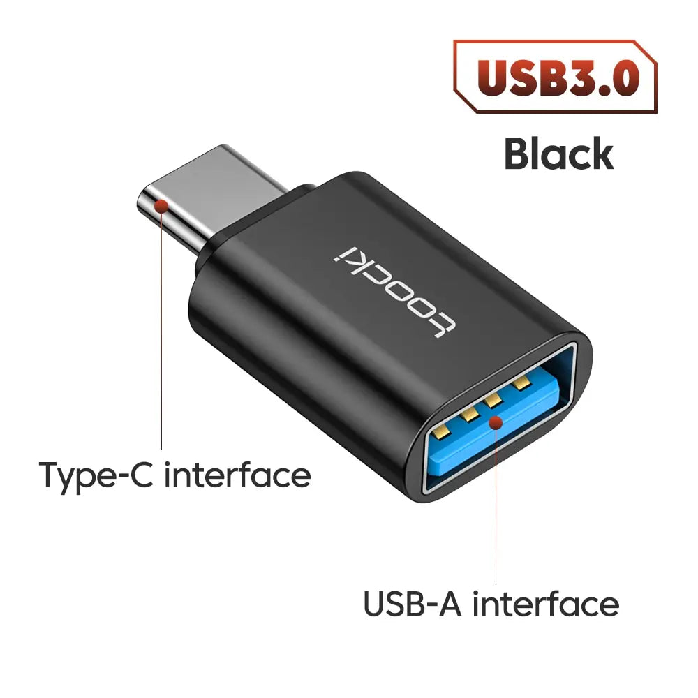 Toocki OTG USB 3.0 To Type C Adapter Micro To Type C Male To USB 2.0 Female Converter for Macbook Xiaomi Samsung OTG Connector