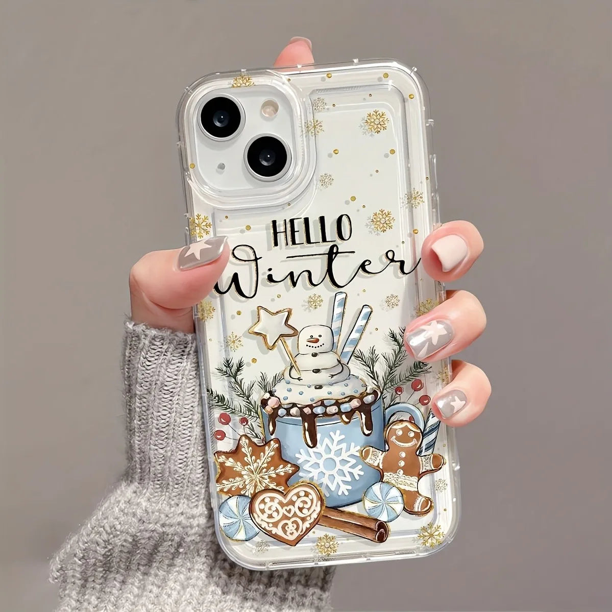 Christmas-themed phone case，Suitable for iPhone 17, 16, 15, Plus, Pro, Max series of mobile phones - for use as a gift