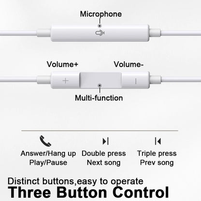 TypeC Wired Headphone Suitab For iPhone15 16 Earbuds Xiaomi 17 15 14 13 12 3.5MM AUX Redmi K40 Huawei Samsung Laptop With Mic
