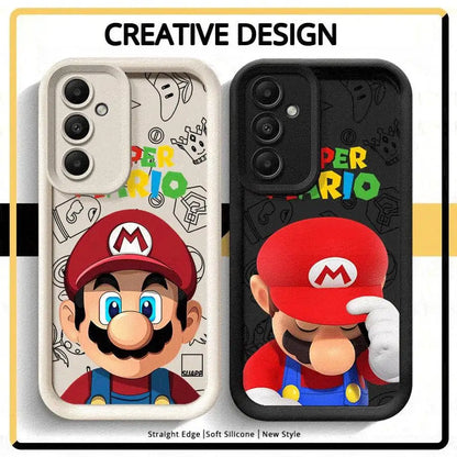 Super M-Marios Bros Phone Case for Galaxy A12 A13 A14 4G 5G A13 A22 A16 5G A23 4G 5G A24 4G A32 4G 5G A33 5G A34 5G Matte