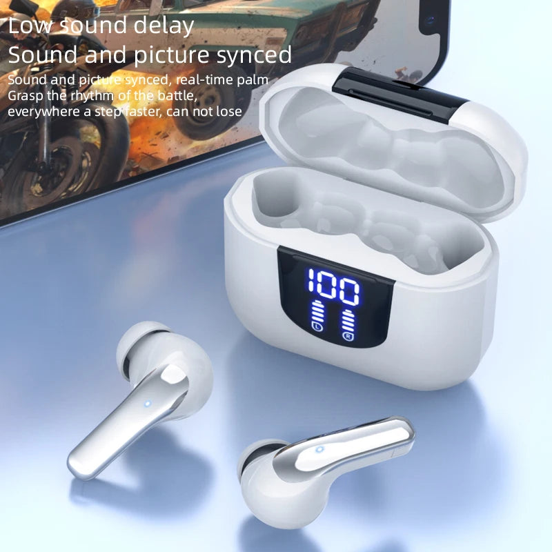 TWS wireless earphones, heavy bass stereo noise reduction for calls, ultra-long battery life, low-latency game mode