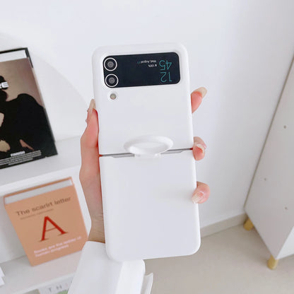 Liquid Silicone Ring Holder Case for Samsung Galaxy Z Flip 3 4 5G Flip4 Flip3 Flip2 Flip1 Foldable Full Protection Fashion Cover