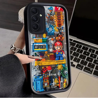 Super M-Marios Bros Case for Samsung Galaxy A53 A50 A50S A36 5G A35 A34 A33 A32 A30 A26 A24 A23 A22 A20 A16 A15 A14 A13 4G Cover