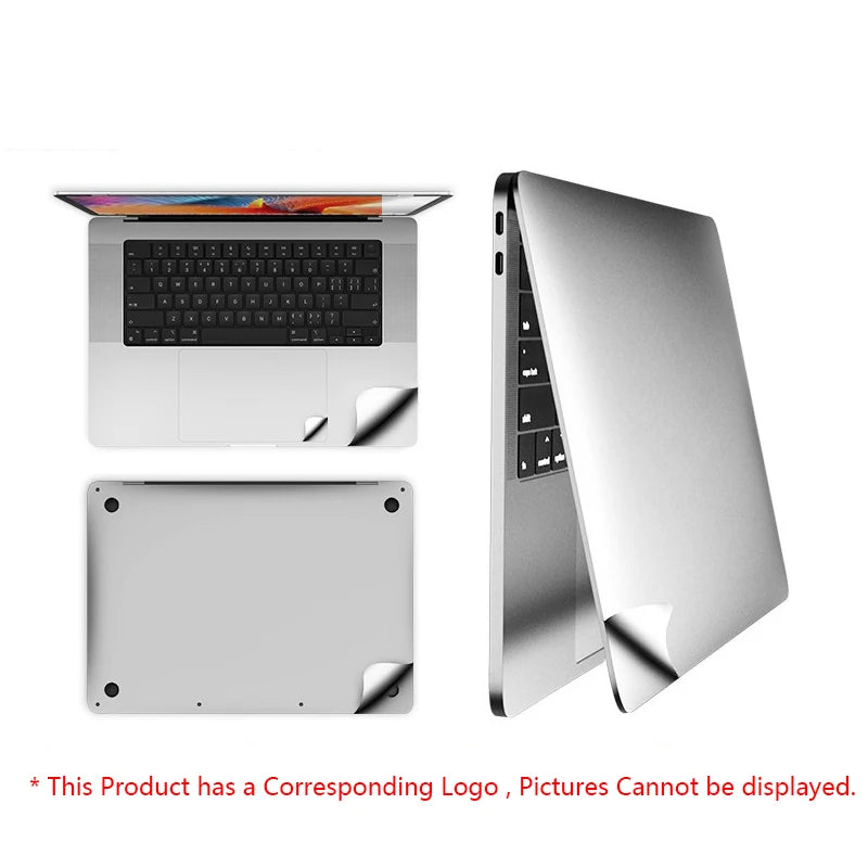 Original Texture Laptop Skin Protection Film For Macbook Air 13 13.6 15.3 M1 M2 Pro 14 16 2023 Anti-Scratch Laptop Cover Sticker