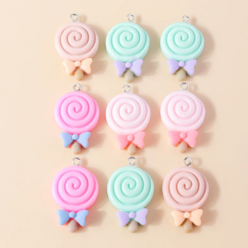 15Pcs Mix Resin Chocolate Charm Dessert Food Charms for Necklace Bracelet Earring Keychain Diy Jewelry Making Accessories